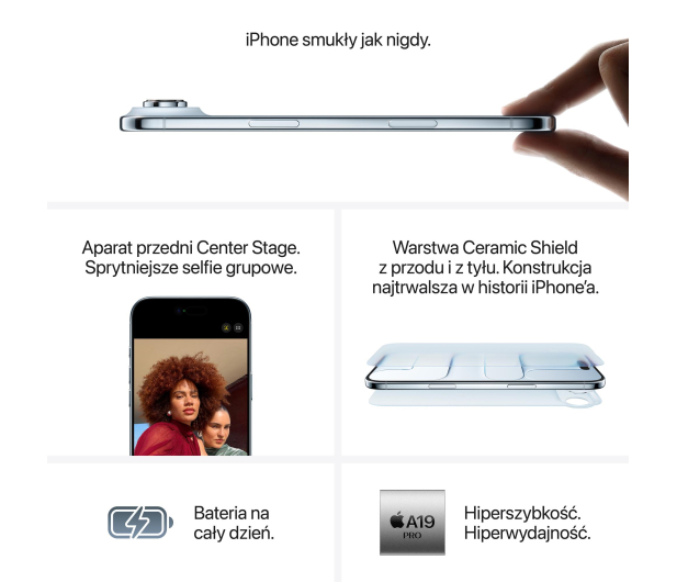 Apple iPhone Air 512GB Biały obłok - 1362349 - zdjęcie 7